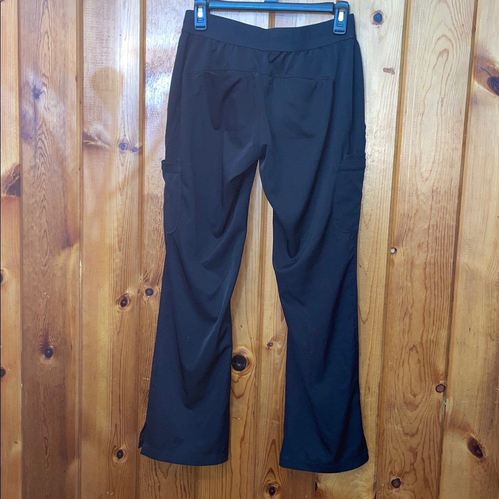 Black Women's Cargo Pants HH works healing hands scrub nurse pants size small - Picture 7 of 9